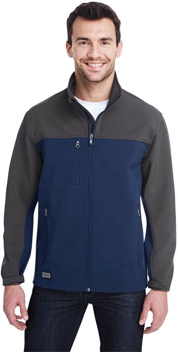Dri Duck Men's 90% Polyester/10% Spandex Water Resistant Soft Shell Tall Motion Jacket